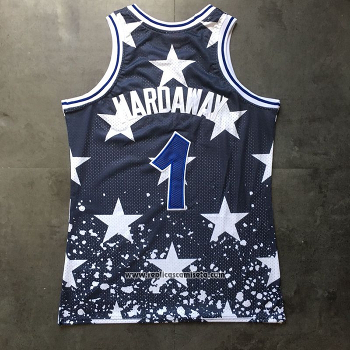 Camiseta Orlando Magic Penny Hardaway #1 Independence Day Mitchell & Ness Azul